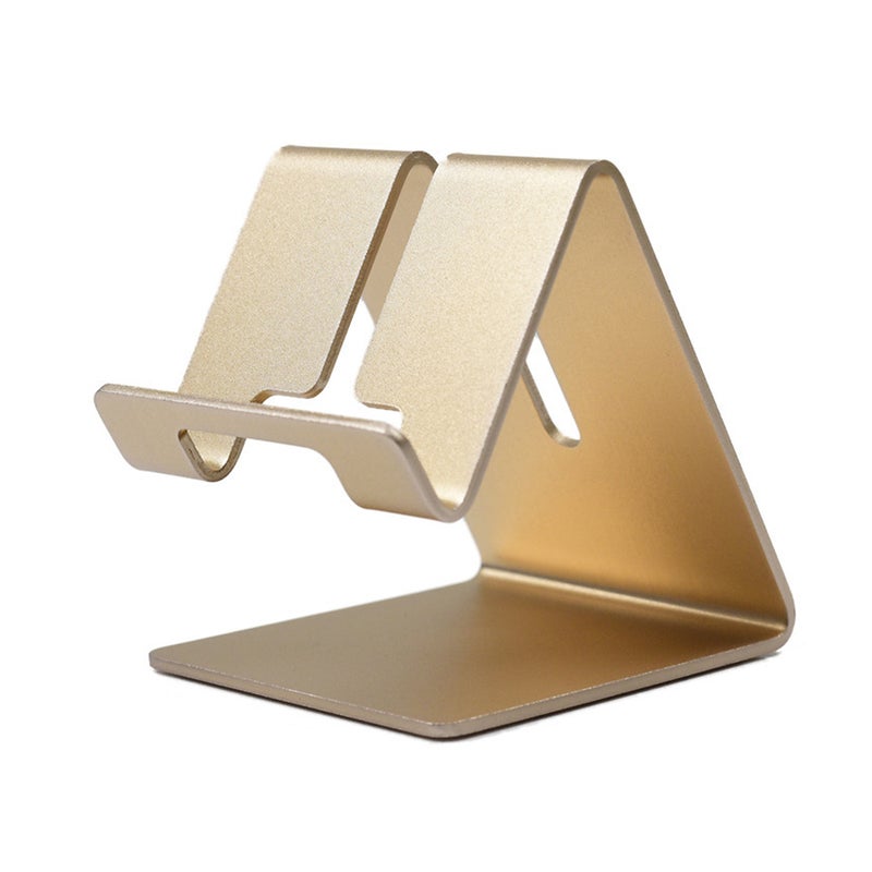 Phone Tablet Holder For Desk With All Mobile Phones Gold  - Image 2