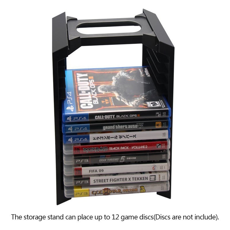DOBE - Multi-Functional Storage Stand Kit For PS4 Game Black - Image 1