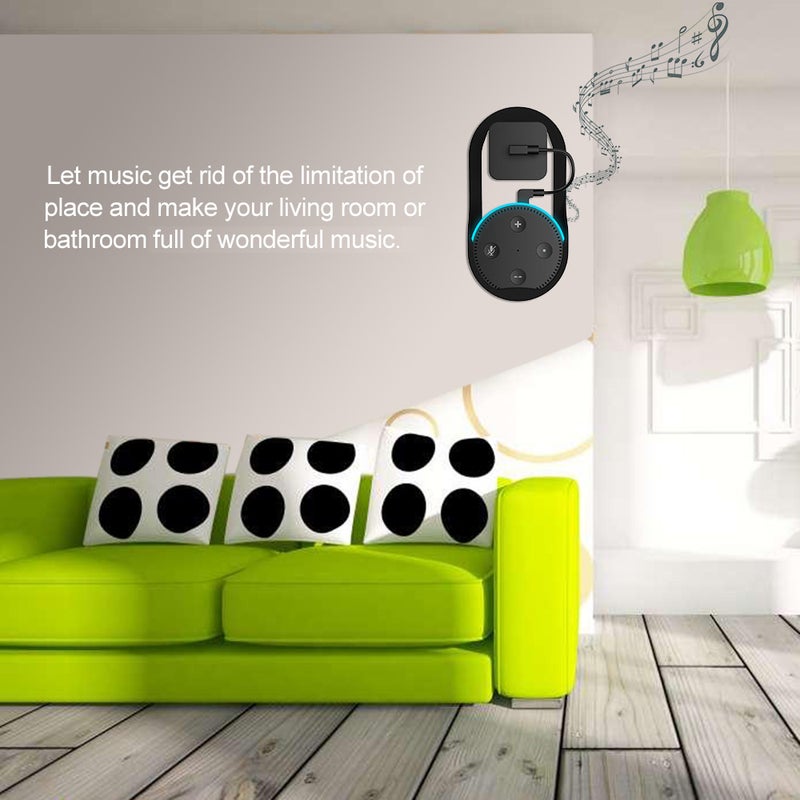 Wall Mount Hanger Stand For Amazon Echo Dot 1st & 2nd Generation Speaker Black