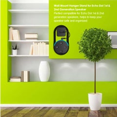Generic Wall Mount Hanger Stand For Amazon Echo Dot 1st & 2nd Generation Speaker Black  - Image 4