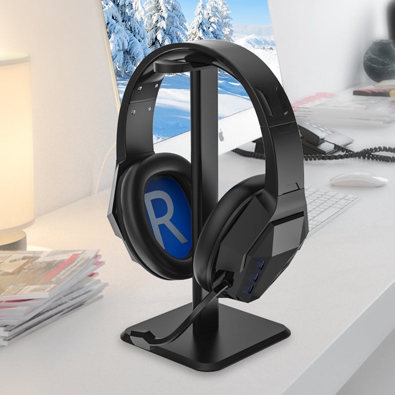 Detachable Stable Desktop Bracket Gaming Headphones Holder Black  - Image 2