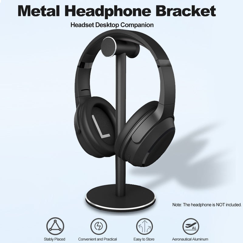 Detachable Stable Desktop Bracket Gaming Headphones Holder Silver  - Image 4
