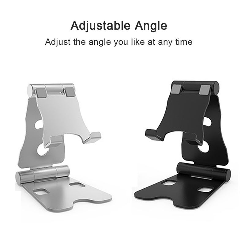 Generic - Office Desk Phone Stand Holder For iPhone Silver - Image 1
