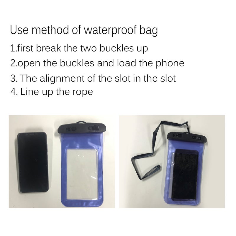 Universal Waterproof Smart Phone Bag For All Phones Blue - Image 4