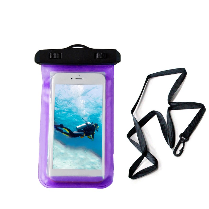 Universal Waterproof Smart Phone Bag For All Phones Dark Purple - Image 1