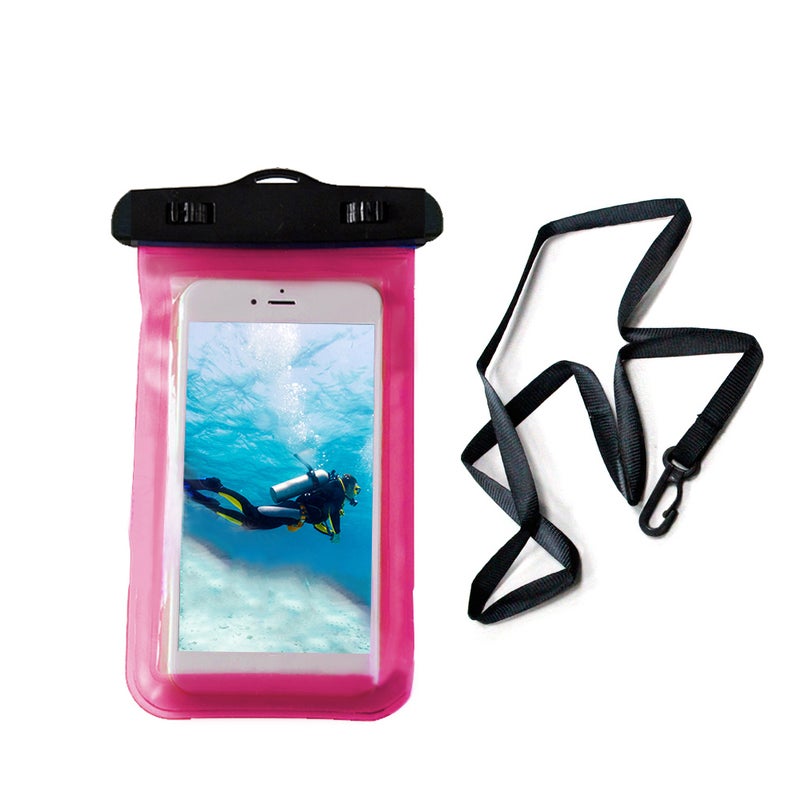 Universal Waterproof Smart Phone Bag For All Phones Pink - Image 1