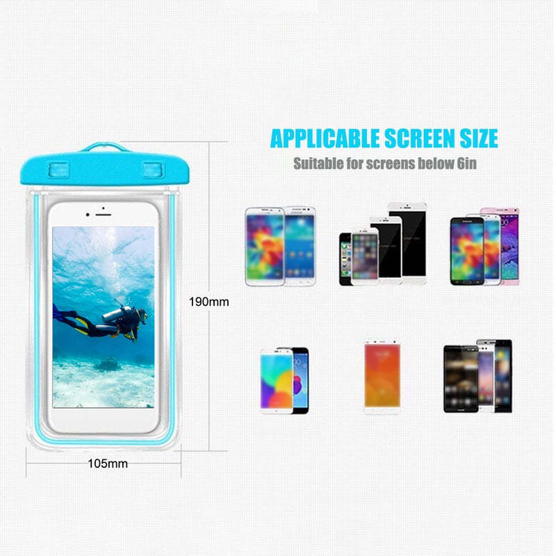 Universal Waterproof Smart Phone Bag For All Phones Light Purple - Image 5