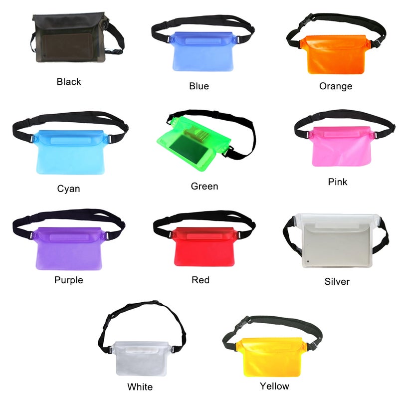 Waterproof Outdoor Swimming Drifting Waist Phone Pouch Green - Image 4
