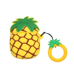 3D Pineapple Themed Sleeve For Earphones Yellow