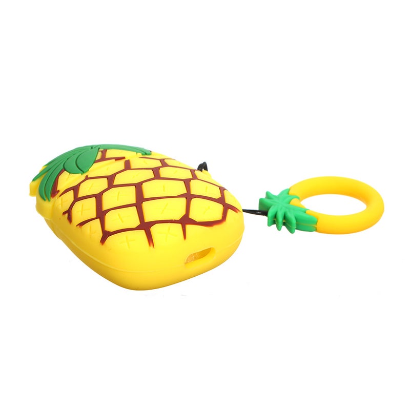 Generic - 3D Pineapple Themed Sleeve For Earphones Yellow - Image 1