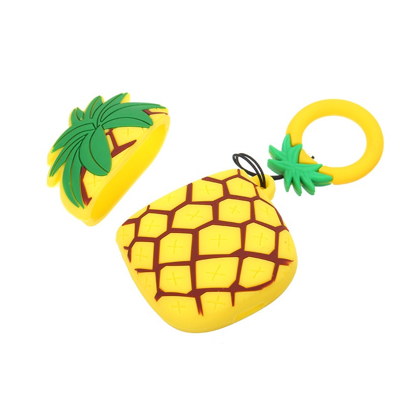 Generic - 3D Pineapple Themed Sleeve For Earphones Yellow - Image 1