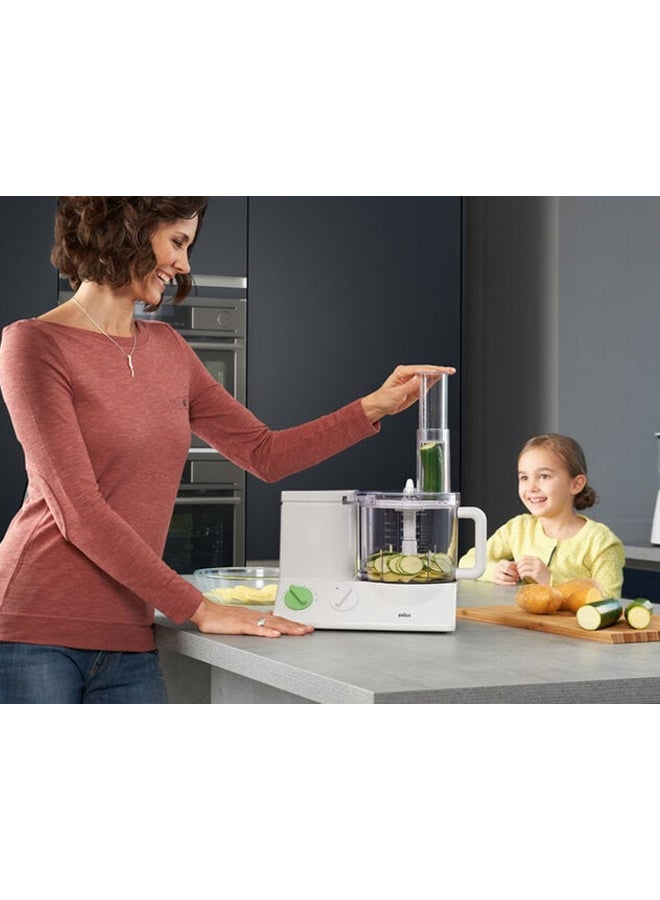 براون محضر طعام تريبيوت بقدرة 600 وات 2.0 L 600.0 W FP3010 أبيض/ شفاف - Image 3