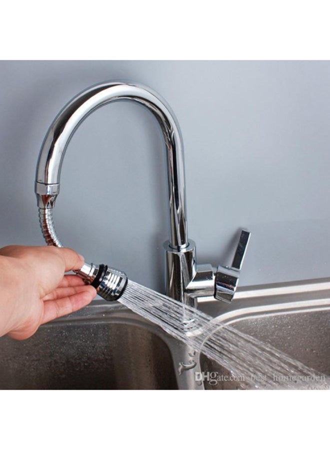 Turbo Flex - Flexible Faucet Sprayer Silver - Image 1