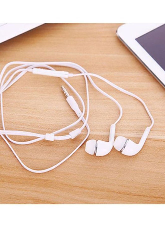 Generic In-Ear Stereo Earphones With Mic White/Silver  - Image 5