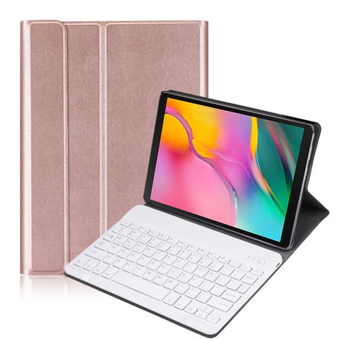 Tablet Protection Cover With BT Keyboard For Sam-sung Tab A 10.1 2019(T510/T515) Rose gold