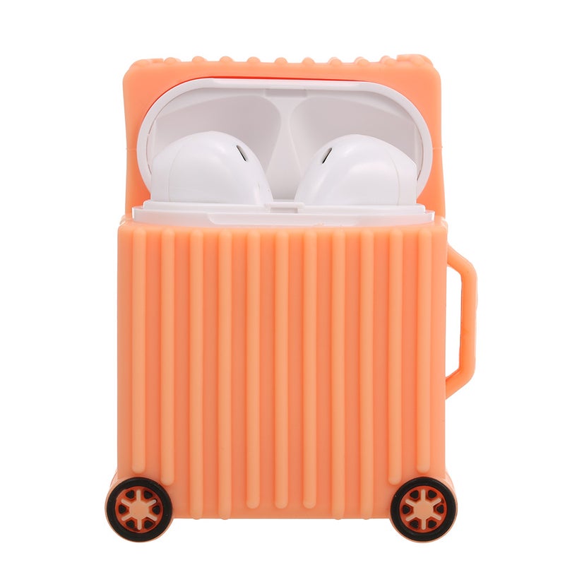 Generic Silicone Wireless Earphone Case For AirPods Orange  - Image 5
