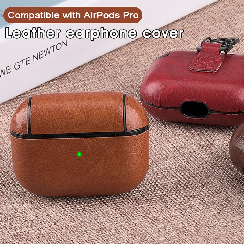 Protective Charging Case Cover For Apple AirPods Pro Light brown - Image 4