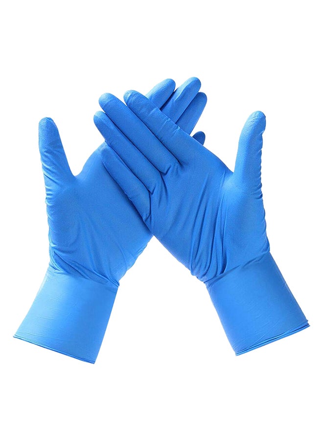 100-Piece Nitrile Gloves Blue Large - Image 1