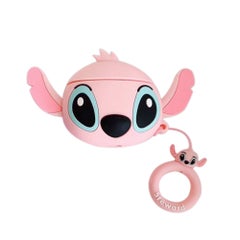 3D Cute Cartoon Full Cover Silicone Headset Protector Case Box Pink