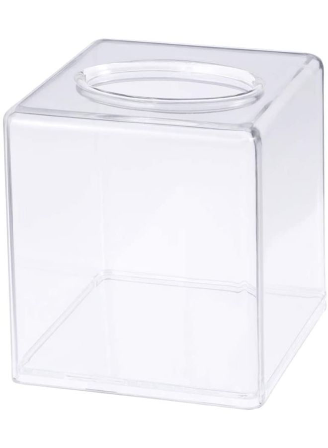 East Lady Acrylic Tissue Box Clear 12.5x12.5x14cm  - Image 2