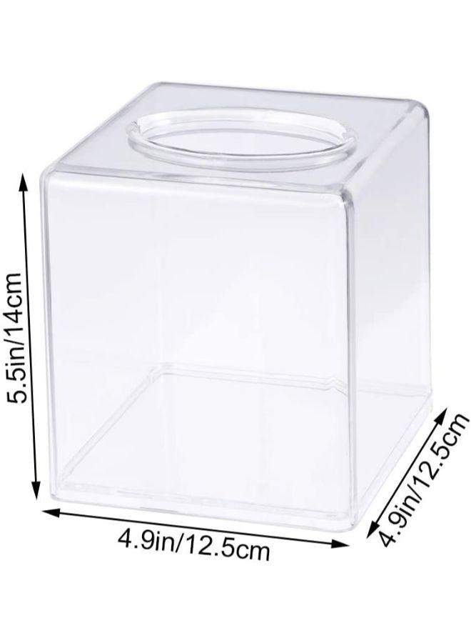 East Lady Acrylic Tissue Box Clear 12.5x12.5x14cm  - Image 3