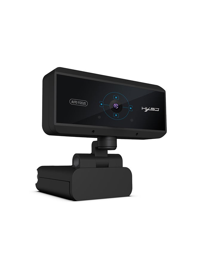 HXSJ 1080P HD Webcam With Mic Black  - Image 1