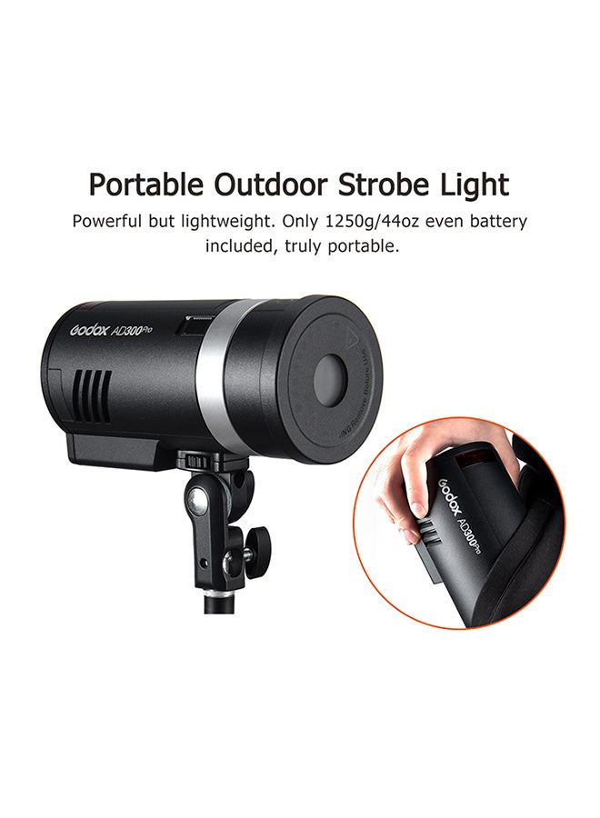 جودوكس مصباح فلاش محمول بضوء وامض متواتر AD300Pro للاستخدام في الأماكن الخارجية - Image 4
