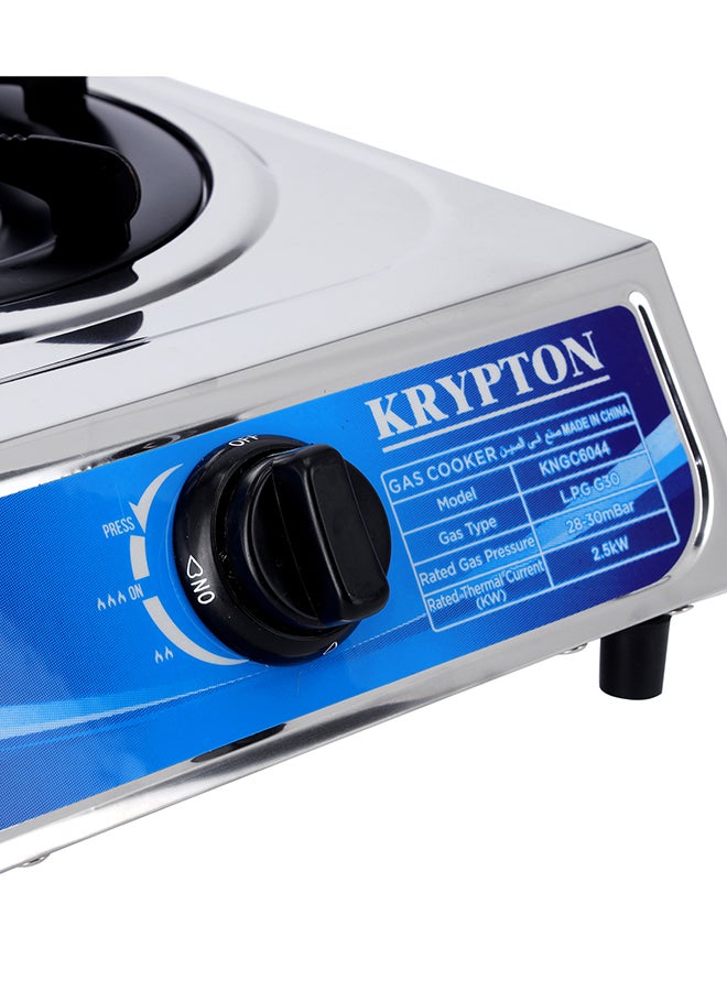 KRYPTON Stainless Steel Gas Stove With One Burner KNGC6044 Silver  - Image 4
