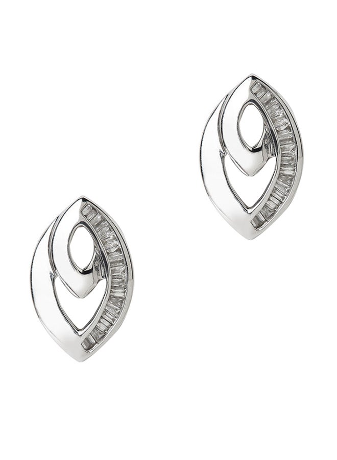 18 Karat White Gold Diamond Earrings - v1602759023/N39770025A_1