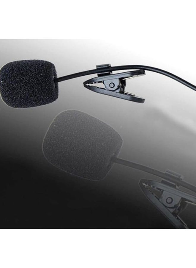 بلولانز ميكروفون مع مشبك للتثبيت على ربطة العنق أو طية سترة البدلة 256895 أسود - Image 3