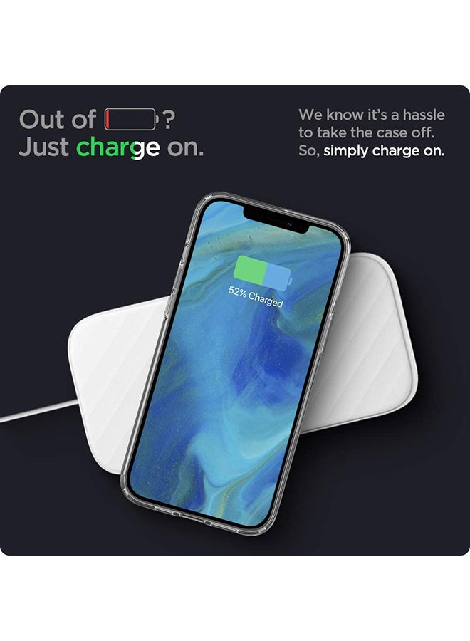 Liquid Crystal Protective Case Cover For Apple iPhone 12 Pro Max Crystal Clear