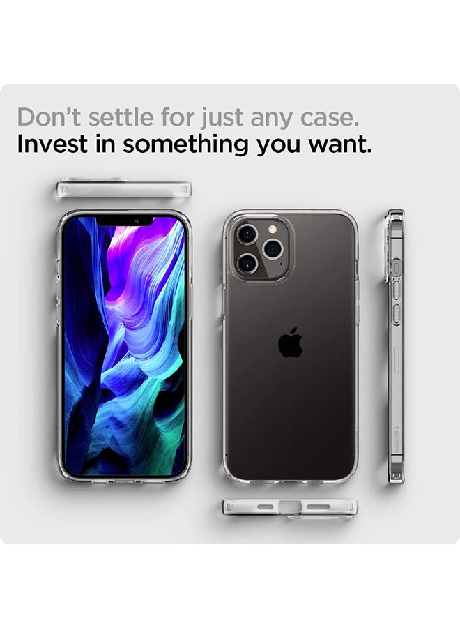Liquid Crystal Protective Case Cover For Apple iPhone 12 Pro Max Crystal Clear
