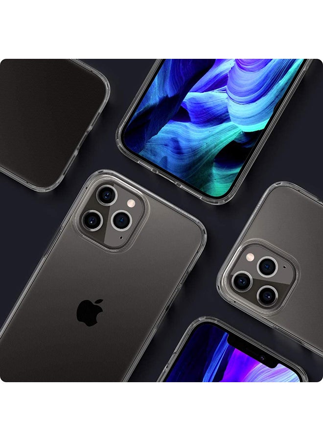 Liquid Crystal Protective Case Cover For Apple iPhone 12 Pro Max Crystal Clear