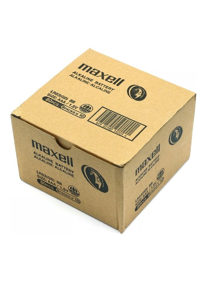 Maxell 8-Piece Alkaline AAA Batteries Multicolour - Image 3