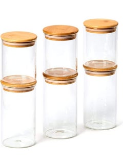 Lushh 6-Piece Glass Food Container Set With Airtight Lid Clear  - Image 1