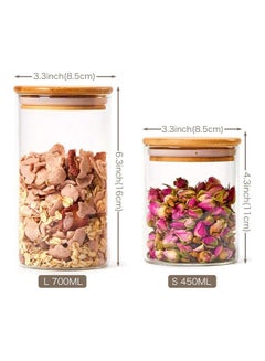 Lushh 6-Piece Glass Food Container Set With Airtight Lid Clear  - Image 2