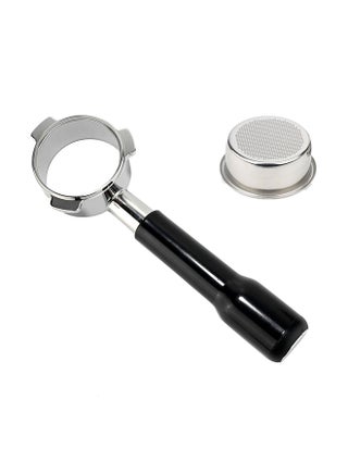 Stainless Steel Coffee Bottomless Portafilter Black/Silver 54mm - v1602761425/N41178635A_1