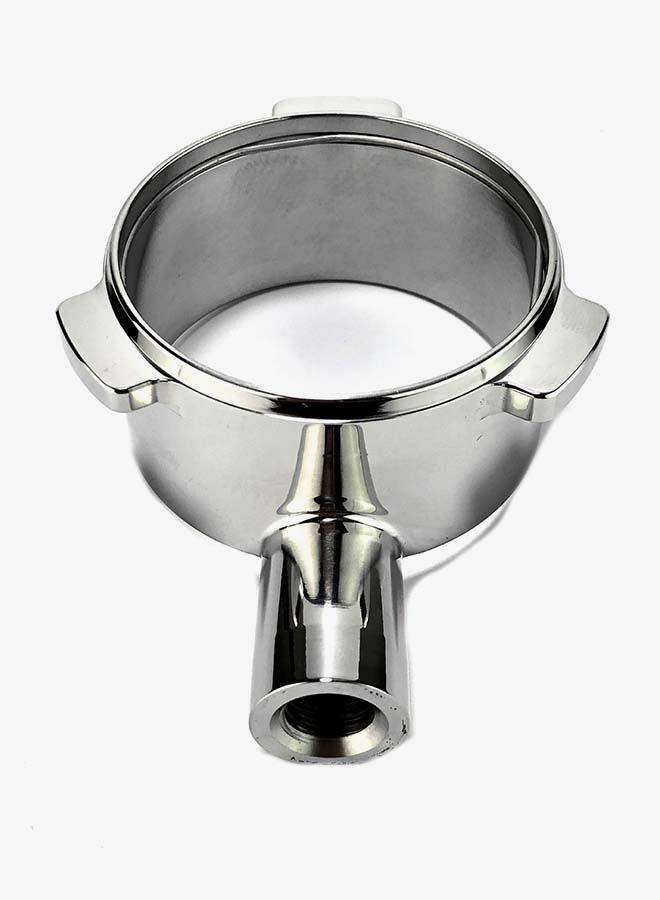 Stainless Steel Coffee Bottomless Portafilter Black/Silver 54mm
