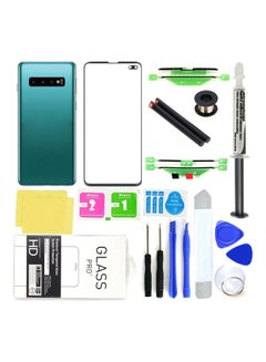 Front Lens Screen Back Glass Replacement Repair Kit For Samsung Galaxy S10 Plus Green