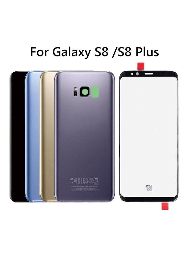 Generic - Front Glass Screen Back Cover Replacement Repair Kit For Samsung Galaxy S8 Blue - Image 1