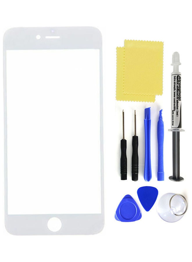 Generic - Replacement Outer Front Glass Touch Screen LOCA Glue Kit For Apple iPhone 6S Plus White - Image 1