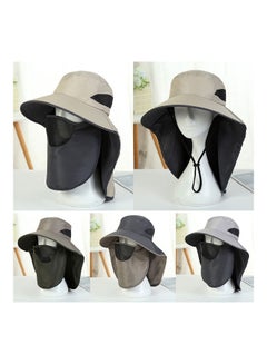 UV-Protection Hat Hiking Hat with Removable Mesh Face Neck Flap