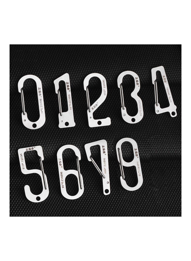 Generic Carabiner Keychain Stainless Steel Pocket Tool For Backpacking Camping Hiking Fishing SK005Z 13.20*6.50*8.00cm  - Image 4
