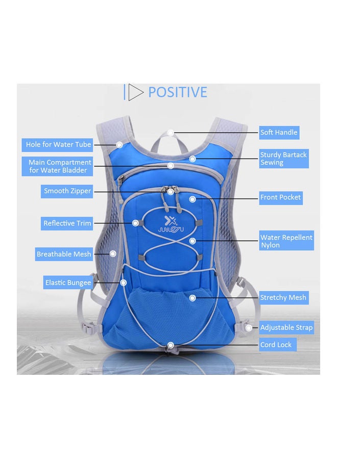 Generic Hydration Pack Bicycle Backpack for 2L Water Bladder Multi Pockets Cycling Running Hiking Outdoor Daypack Black and Grey 23.00*4.00*21.00cm  - Image 2
