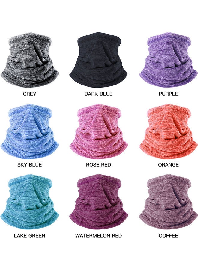 Generic Winter Sports Neck Warm Collar Thicken Soft Face Scarf Mask Neck Gaiter Neck Cover for Winter Orange 30.00*1.00*25.00cm  - Image 3