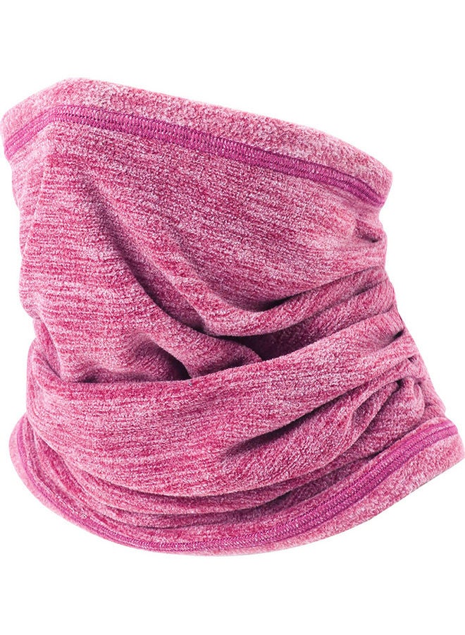 Generic Winter Sports Neck Warm Collar Thicken Soft Face Scarf Mask Neck Gaiter Neck Cover for Winter Rose Red 30.00*1.00*25.00cm - Image 2