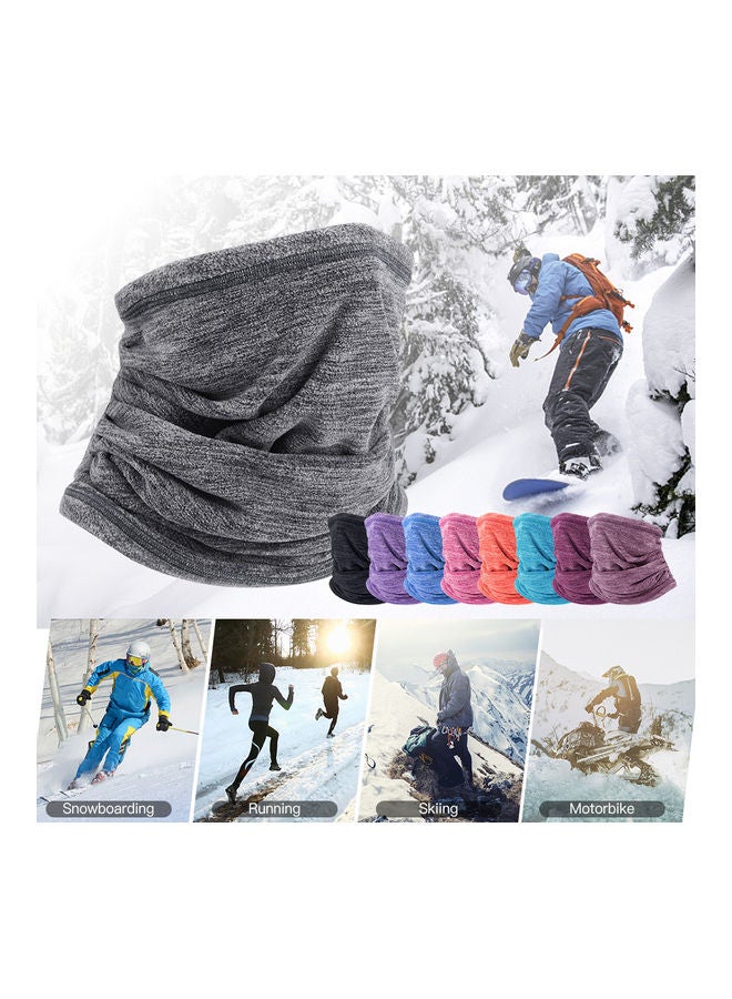 Generic Winter Sports Neck Warm Collar Thicken Soft Face Scarf Mask Neck Gaiter Neck Cover for Winter Rose Red 30.00*1.00*25.00cm - Image 3
