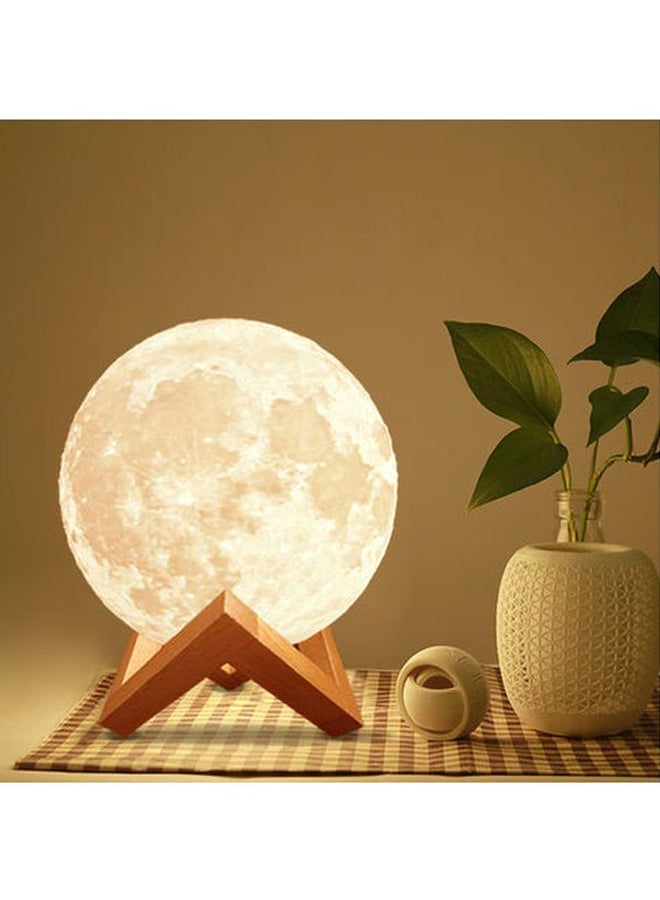 أيبيسي مصباح LED بتصميم قمر ثلاثي الأبعاد أصفر/بني 7.9بوصة - Image 2