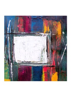 Abstract MDF Wall Art Multicolour 30x30cm