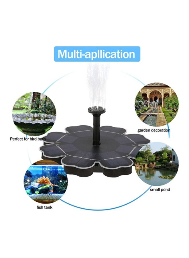 Decdeal Solar Fountain Pump For Birdbath Black 310grams  - Image 3